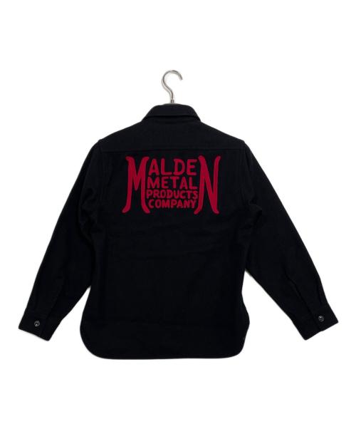 SUGAR CANE（シュガーケーン）SUGAR CANE (シュガーケーン) ウールシャツ ブラック サイズ:Sの古着・服飾アイテム