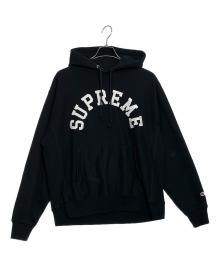 Champion×SUPREME（チャンピオン×シュプリーム）の古着「プルオーバーパーカー」｜ブラック