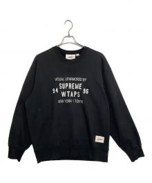 WTAPS×SUPREME（ダブルタップス×シュプリーム）の古着「クルーネックスウェット」｜ブラック
