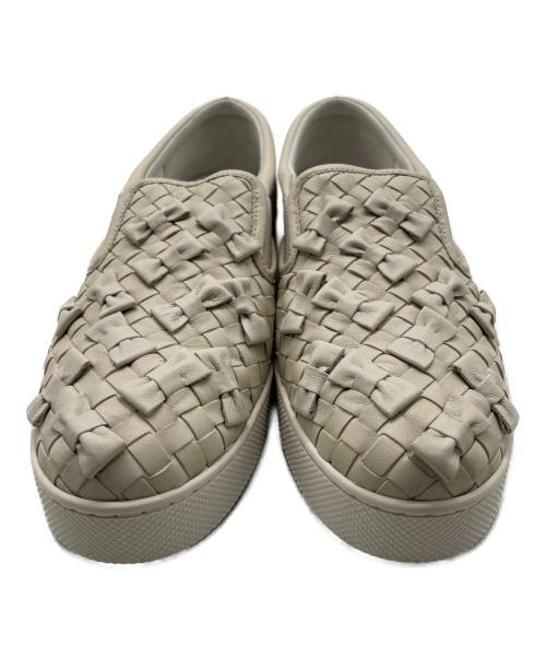 BOTTEGA VENETA（ボッテガベネタ）BOTTEGA VENETA (ボッテガベネタ) スリッポン アイボリー サイズ:38の古着・服飾アイテム