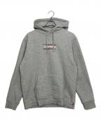 BURBERRY×SUPREMEバーバリー×シュプリーム）の古着「box logo hooded sweatshirt」｜ライトグレー