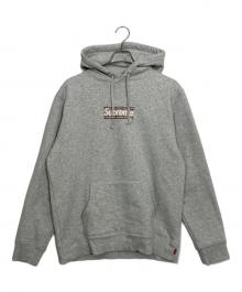 BURBERRY×SUPREME（バーバリー×シュプリーム）の古着「box logo hooded sweatshirt」｜ライトグレー