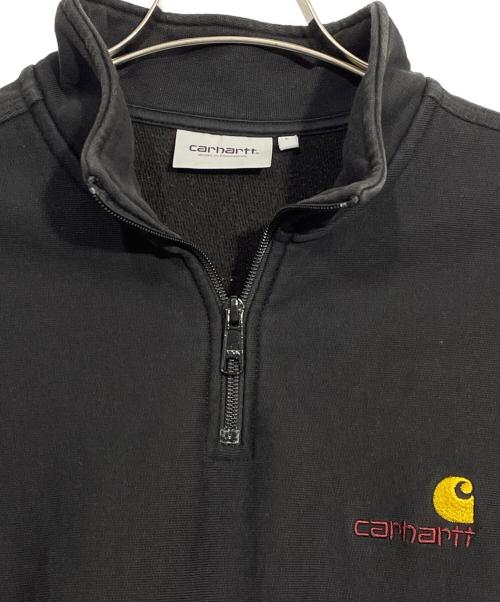 CarHartt（カーハート）CarHartt (カーハート) ハーフジップスウェット ブラック サイズ:Lの古着・服飾アイテム