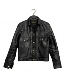 HIGH LARGE LEATHERS（ハイラージレザーズ）の古着「レザージャケット」｜ブラック