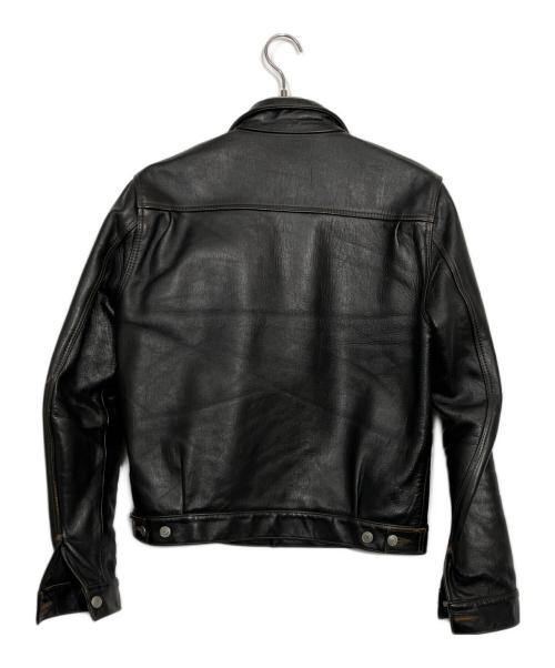 HIGH LARGE LEATHERS（ハイラージレザーズ）HIGH LARGE LEATHERS (ハイラージレザーズ) レザージャケット ブラック サイズ:40の古着・服飾アイテム