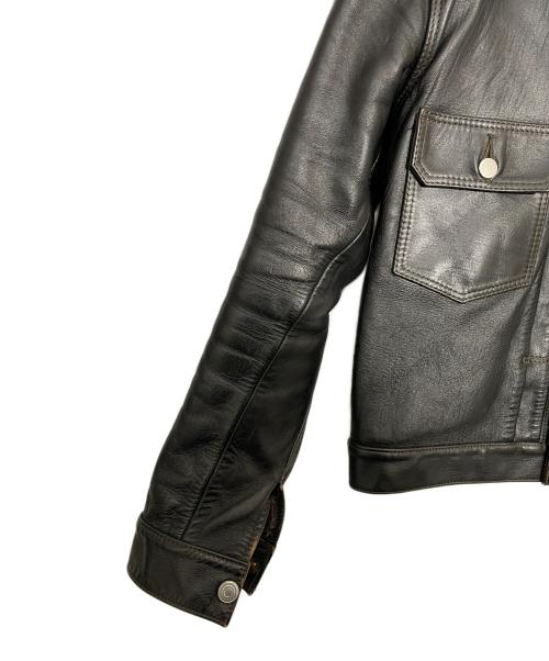 HIGH LARGE LEATHERS（ハイラージレザーズ）HIGH LARGE LEATHERS (ハイラージレザーズ) レザージャケット ブラック サイズ:40の古着・服飾アイテム