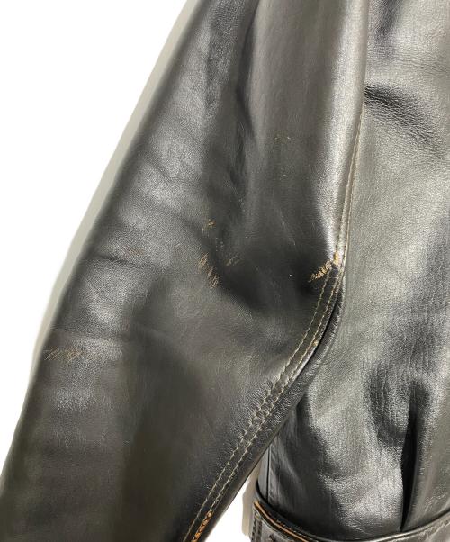 HIGH LARGE LEATHERS（ハイラージレザーズ）HIGH LARGE LEATHERS (ハイラージレザーズ) レザージャケット ブラック サイズ:40の古着・服飾アイテム