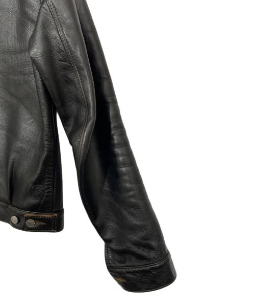 HIGH LARGE LEATHERS（ハイラージレザーズ）HIGH LARGE LEATHERS (ハイラージレザーズ) レザージャケット ブラック サイズ:40の古着・服飾アイテム