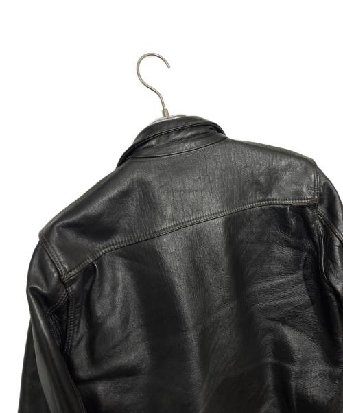 HIGH LARGE LEATHERS（ハイラージレザーズ）HIGH LARGE LEATHERS (ハイラージレザーズ) レザージャケット ブラック サイズ:40の古着・服飾アイテム