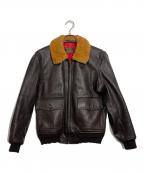 Aero LEATHERエアロレザー）の古着「レザージャケット」｜ブラウン