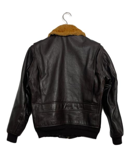 Aero LEATHER（エアロレザー）Aero LEATHER (エアロレザー) レザージャケット ブラウン サイズ:38の古着・服飾アイテム