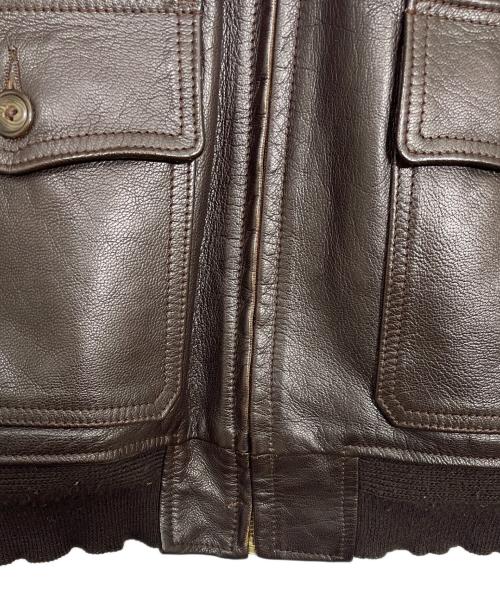 Aero LEATHER（エアロレザー）Aero LEATHER (エアロレザー) レザージャケット ブラウン サイズ:38の古着・服飾アイテム