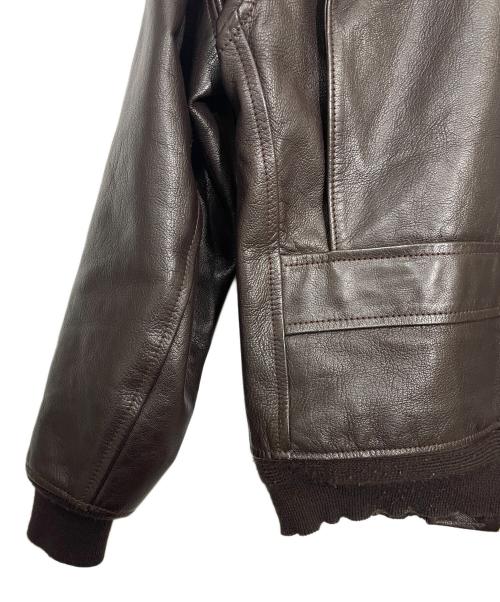 Aero LEATHER（エアロレザー）Aero LEATHER (エアロレザー) レザージャケット ブラウン サイズ:38の古着・服飾アイテム