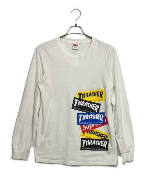 SUPREME（シュプリーム）SUPREME (シュプリーム) THRASHER (スラッシャー) ロングスリーブTシャツ ホワイト サイズ:Sの古着・服飾アイテム