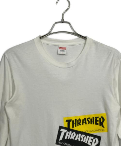 SUPREME（シュプリーム）SUPREME (シュプリーム) THRASHER (スラッシャー) ロングスリーブTシャツ ホワイト サイズ:Sの古着・服飾アイテム