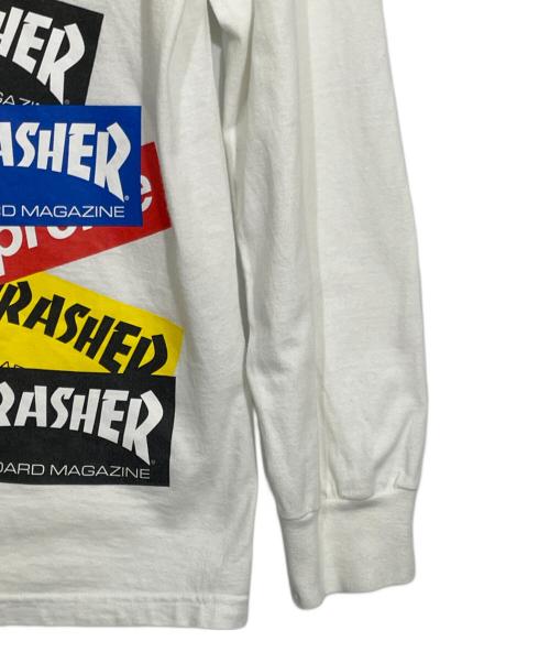 SUPREME（シュプリーム）SUPREME (シュプリーム) THRASHER (スラッシャー) ロングスリーブTシャツ ホワイト サイズ:Sの古着・服飾アイテム