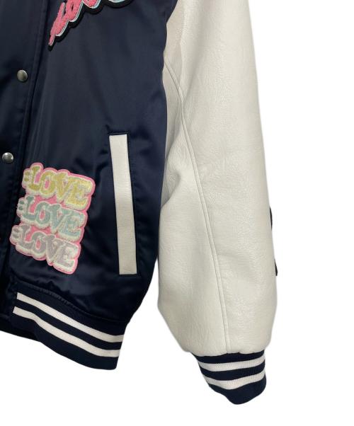 Felicitest（フェリシテスト）Felicitest (フェリシテスト) スタジャン ネイビー×ホワイト サイズ:不明の古着・服飾アイテム