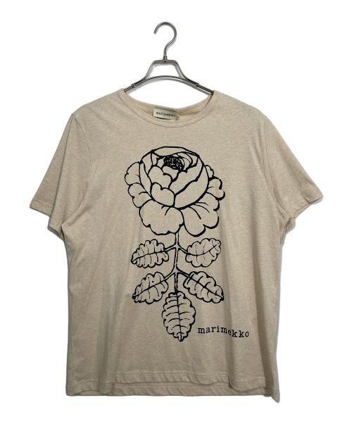 marimekko（マリメッコ）marimekko (マリメッコ) 半袖カットソー ブラウン サイズ:Lの古着・服飾アイテム