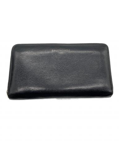 中古・古着通販】BALENCIAGA (バレンシアガ) 長財布 ブラック