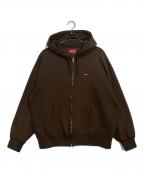 SUPREMEシュプリーム）の古着「ジップパーカー」｜ブラウン