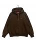 SUPREME（シュプリーム）の古着「ジップパーカー」｜ブラウン