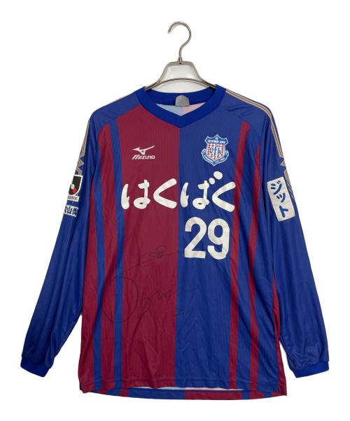 MIZUNO（ミズノ）MIZUNO (ミズノ) サッカーユニフォーム レッド×ブルー サイズ:Lの古着・服飾アイテム