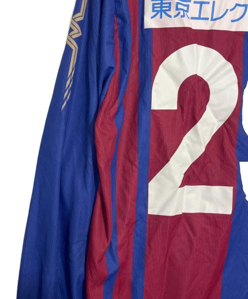 MIZUNO（ミズノ）MIZUNO (ミズノ) サッカーユニフォーム レッド×ブルー サイズ:Lの古着・服飾アイテム