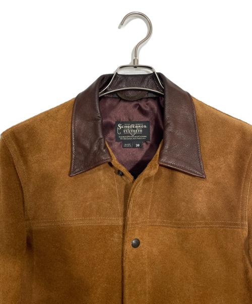 SCHOTT BROS.（ショット）SCHOTT BROS. (ショット) スエードワークジャケット ブラウン サイズ:38の古着・服飾アイテム