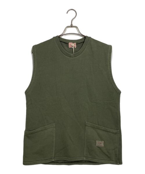 BIG MIKE（ビックマイク）BIG MIKE (ビックマイク) ノースリーブ オリーブ サイズ:Mの古着・服飾アイテム