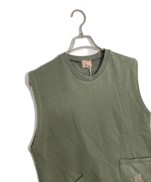BIG MIKE（ビックマイク）BIG MIKE (ビックマイク) ノースリーブ オリーブ サイズ:Mの古着・服飾アイテム