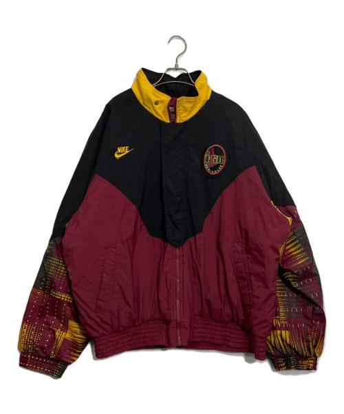 NIKE（ナイキ）NIKE (ナイキ) ブルゾン ブラック×エンジ×イエロー サイズ:XLの古着・服飾アイテム