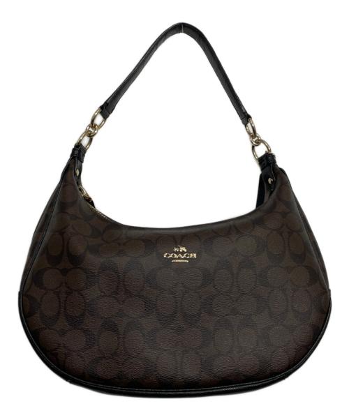 COACH（コーチ）COACH (コーチ) 2WAYバッグ ブラック×ブラウンの古着・服飾アイテム