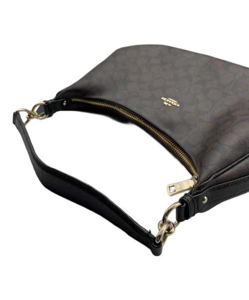 COACH（コーチ）COACH (コーチ) 2WAYバッグ ブラック×ブラウンの古着・服飾アイテム