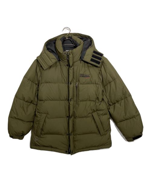 FIRST DOWN（ファーストダウン）FIRST DOWN (ファーストダウン) ダウンジャケット カーキ サイズ:Lの古着・服飾アイテム