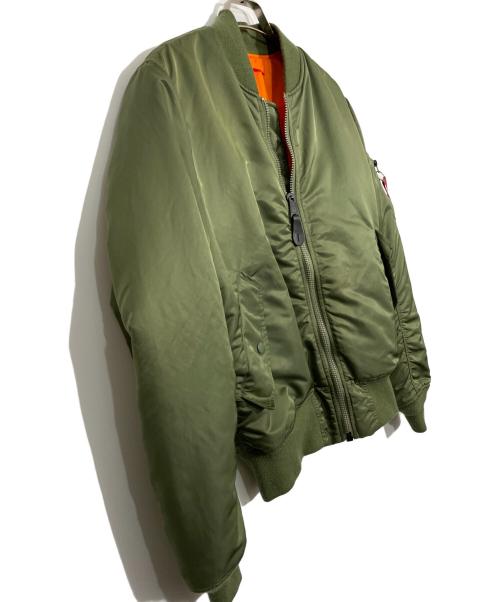 ALPHA（アルファ）ALPHA (アルファ) MA-1ジャケット グリーン サイズ:Mの古着・服飾アイテム