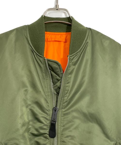 ALPHA（アルファ）ALPHA (アルファ) MA-1ジャケット グリーン サイズ:Mの古着・服飾アイテム