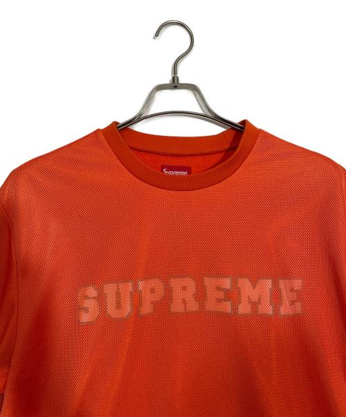 SUPREME（シュプリーム）SUPREME (シュプリーム) メッシュカットソー オレンジ サイズ:Lの古着・服飾アイテム