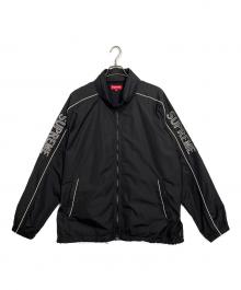 SUPREME（シュプリーム）の古着「ストライプロゴウインドブレイカー」｜ブラック