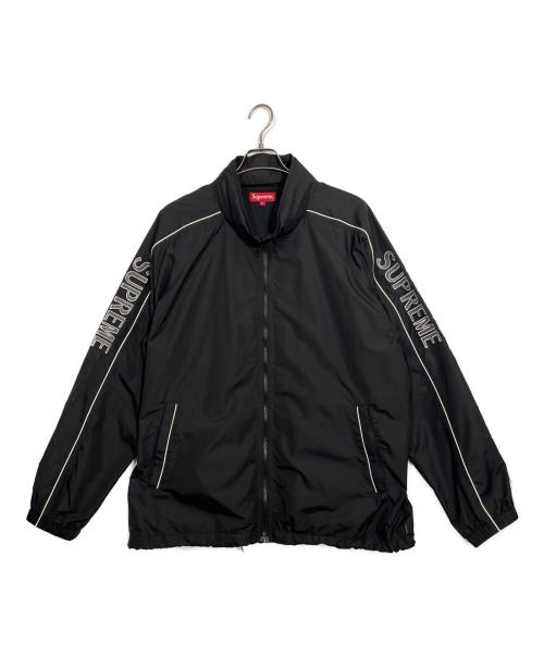 SUPREME（シュプリーム）SUPREME (シュプリーム) ストライプロゴウインドブレイカー ブラック サイズ:XLの古着・服飾アイテム