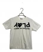 PLAY COMME des GARCONSプレイコムデギャルソン）の古着「Tシャツ」｜ホワイト