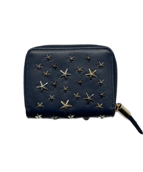 JIMMY CHOO（ジミーチュウ）JIMMY CHOO (ジミーチュウ) 2つ折り財布 ネイビーの古着・服飾アイテム