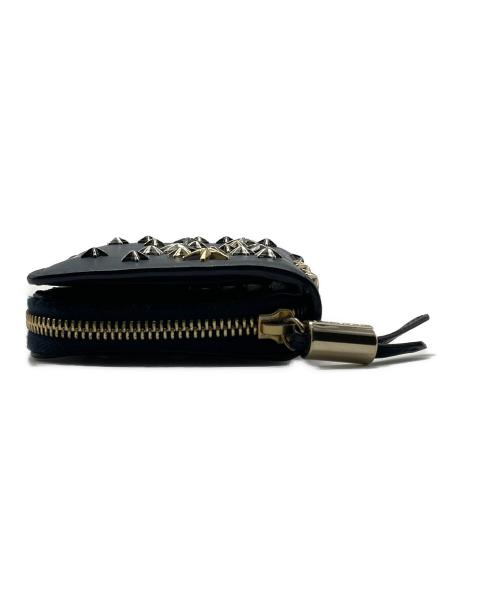 JIMMY CHOO（ジミーチュウ）JIMMY CHOO (ジミーチュウ) 2つ折り財布 ネイビーの古着・服飾アイテム
