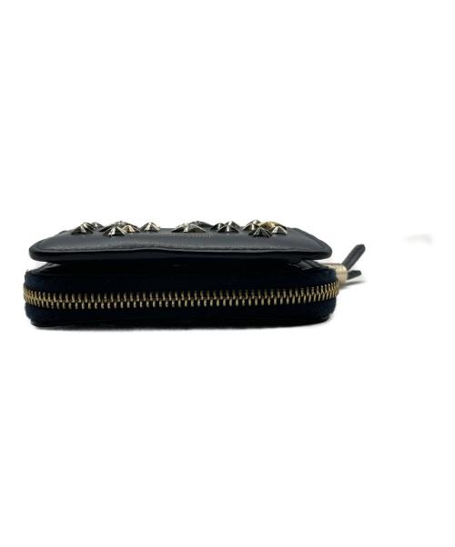 JIMMY CHOO（ジミーチュウ）JIMMY CHOO (ジミーチュウ) 2つ折り財布 ネイビーの古着・服飾アイテム