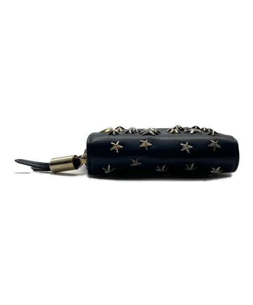 JIMMY CHOO（ジミーチュウ）JIMMY CHOO (ジミーチュウ) 2つ折り財布 ネイビーの古着・服飾アイテム