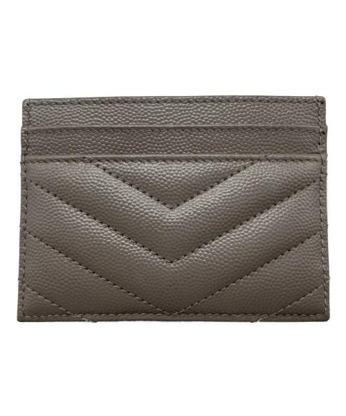 Yves Saint Laurent（イヴサンローラン）Yves Saint Laurent (イヴサンローラン) カードケース グレーの古着・服飾アイテム