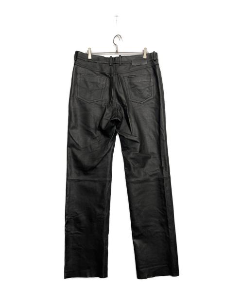 HARLEY-DAVIDSON（ハーレーダビッドソン）HARLEY-DAVIDSON (ハーレーダビッドソン) レザーパンツ ブラック サイズ:38の古着・服飾アイテム