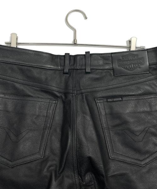 HARLEY-DAVIDSON（ハーレーダビッドソン）HARLEY-DAVIDSON (ハーレーダビッドソン) レザーパンツ ブラック サイズ:38の古着・服飾アイテム
