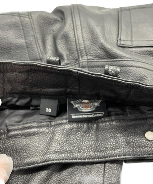 HARLEY-DAVIDSON（ハーレーダビッドソン）HARLEY-DAVIDSON (ハーレーダビッドソン) レザーパンツ ブラック サイズ:38の古着・服飾アイテム