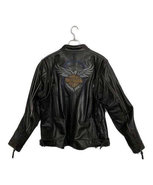 HARLEY-DAVIDSON（ハーレーダビッドソン）HARLEY-DAVIDSON (ハーレーダビッドソン) レザージャケット ブラック サイズ:XLの古着・服飾アイテム