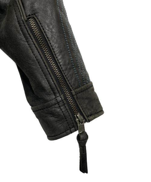 HARLEY-DAVIDSON（ハーレーダビッドソン）HARLEY-DAVIDSON (ハーレーダビッドソン) レザージャケット ブラック サイズ:XLの古着・服飾アイテム